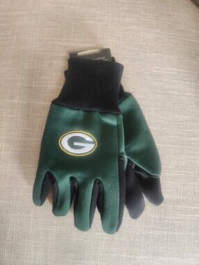 Childrens Green Bay Packers Green & Black Logo Gloves